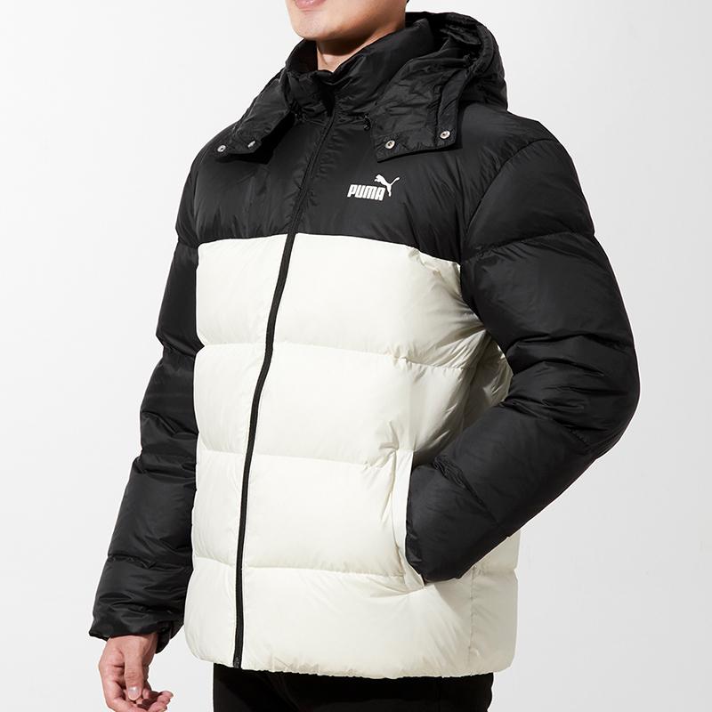 Puma Detachable Hooded Down Jacket Men Outerwear White 534937-73