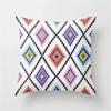 Color block geometric patterns Double-sided Printed pillow cover Short plush Suitable living rooms bedrooms throw cushion cover