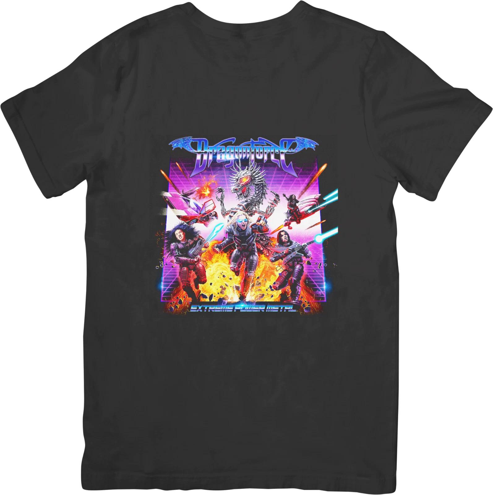 

Dragonforce Music Футболка унисекс из качественного хлопка черная S