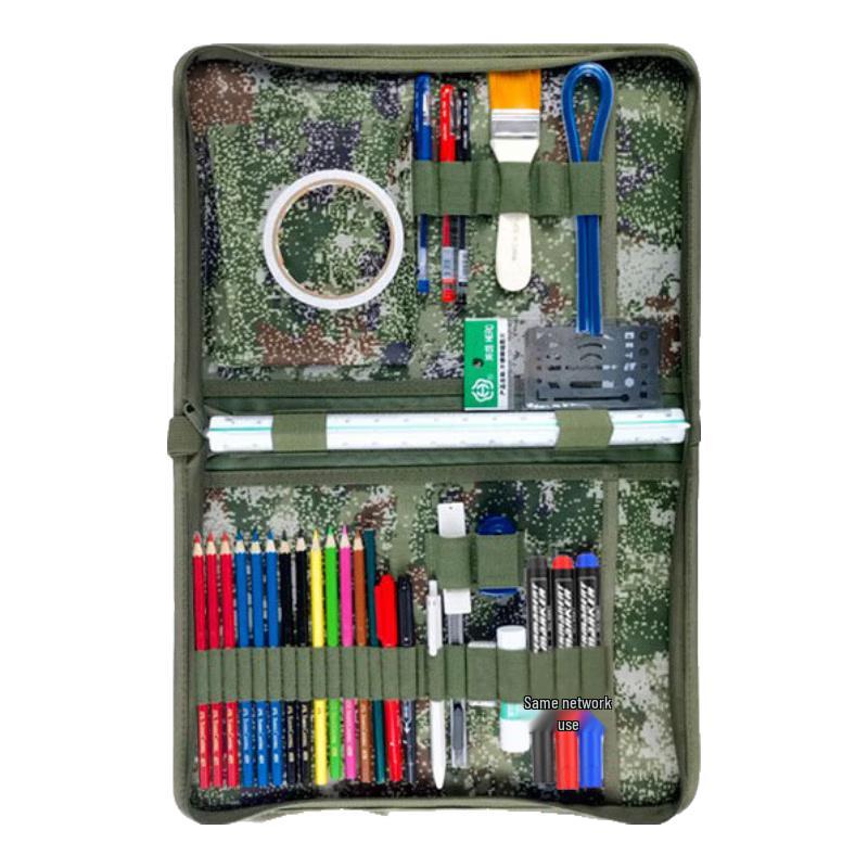 Tactical Topography Map Plotting Tool Set with Starry Sky Pen Clip
