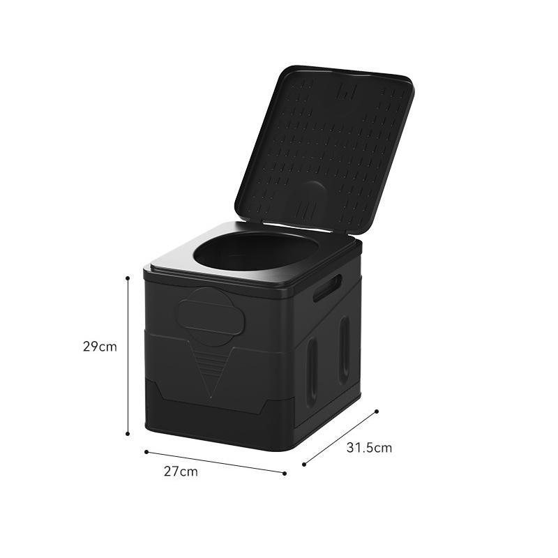 Camping Travel Folding Toilet Portable,Anti-Odor Storage Box,Car Toilet Reusable Toilet for Adults Kids,Emergency Toilet