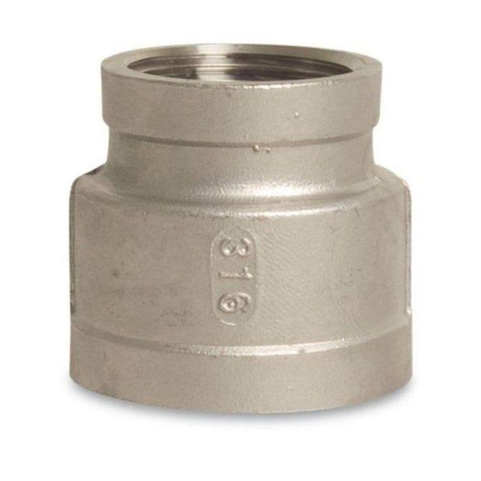 Manchon de réduction inox fileté, 2" x 1 1/4", V4A