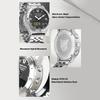 NORTH EDGE Men's Sports Digital Watches Business Luxury Watch For Men Waterproof 50M Altimeter Barometer Compass Luminous Clock