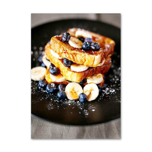 Snídaně Čokoládový prsten Dort Káva Chléb Severské Plakáty Reprodukce Nástěnné Umění Obrazy Obrazy Obrazy Dezert Obchod Domácí dekorace