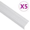 VidaXL Stair Nosing L-shape 5 Pcs Aluminium 90 Cm Silver, Stair Treads, Stair Edges, Stair Profiles, 146735