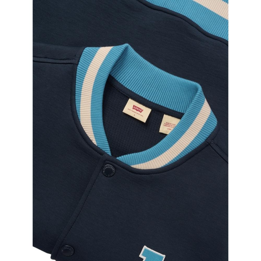 Levis Street Fashion Laza Amerikai Hosszú Ujjú Baseball Dzseki Férfi dzsekik Fekete 0019E-0001