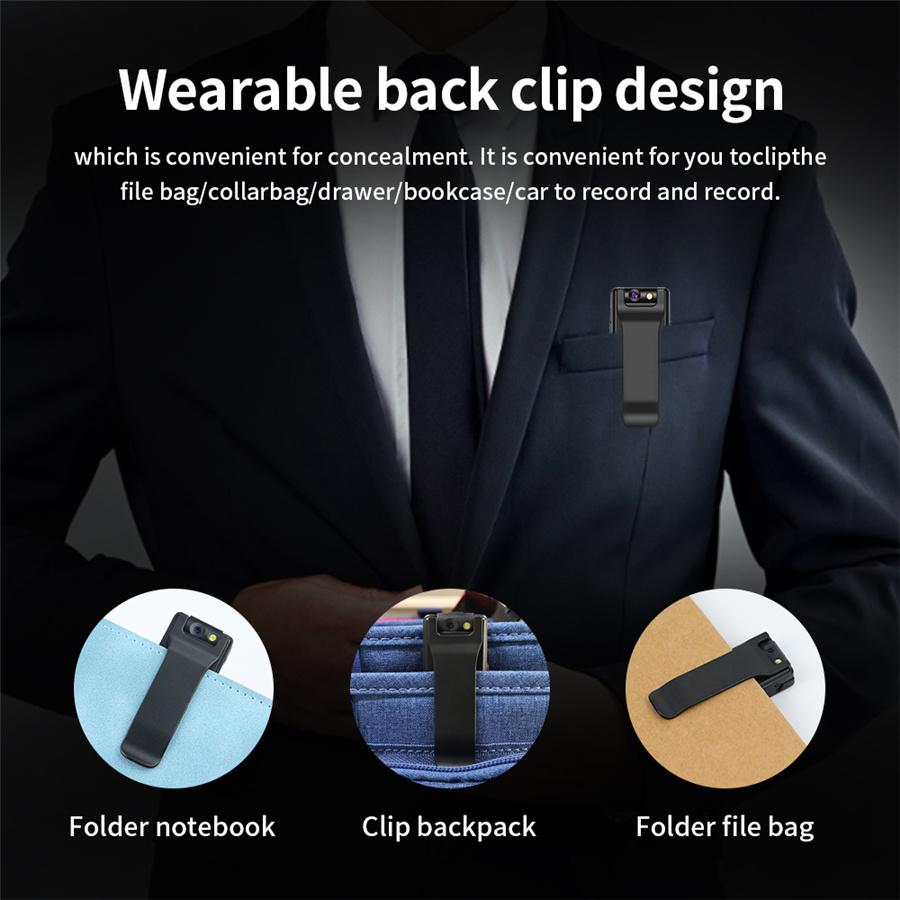 Mini Digital Camera Micro Cam Magnetic Motion Flashlight Loop Recording Camera