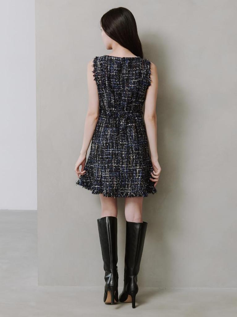Tweed mini dress SWFO254176NVY0