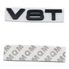 1Pc 3D Metal Car Styling V6T V8T V6 V8 T Fender Side Body Emblem Tail Trunk Fender Badge Sticker For A4 A3 A5 A6 A1 Q3 Q5 Q7