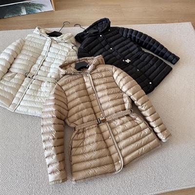 European Station Light and Thin Down Cotton-padded Clothes Women's Short Waist Hooded Cotton-padded Clothes Fashion Year New Winter Coats