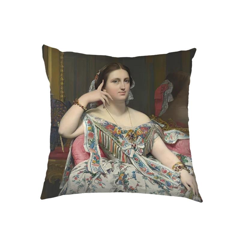 Artist John William Waterhouse Cushion Cover Religious Goddess Angel Pillowcase for Sofa Home Decor Throw Pillow Case Covers