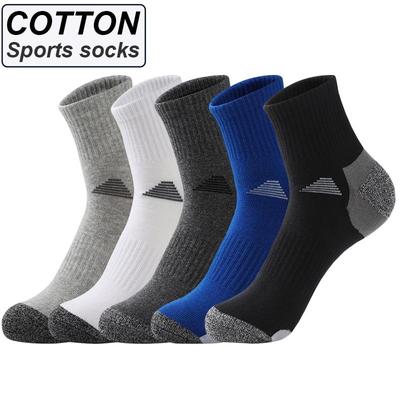 Männer Sport Socken Atmungsaktiv Nicht-rutsch Bequem Mann Hohe Qualität Basketball Laufen Neue Männliche Lange Socke 5 Pairs