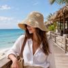 Summer Beach Sun Hat Straw Basin Hat Fashion Fisherman Cap  for Women