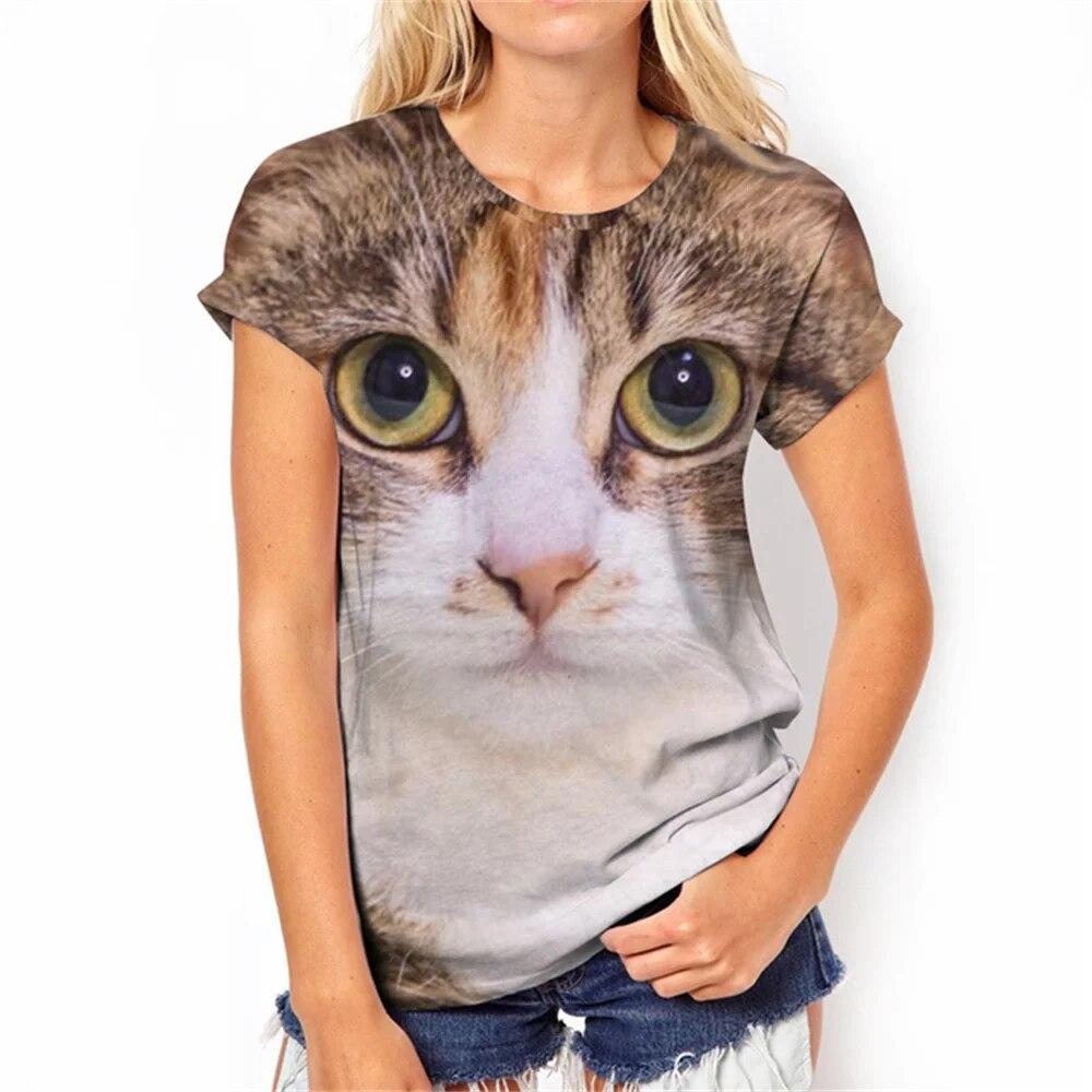 

Женская футболка, сексуальная, милая, с 3D принтом мультфильма, летняя модная уличная футболка с короткими рукавами в стиле Харадзюку, удобная женская футболка, однотонная, повседневная XS