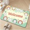 Navy Gold Tooth Welcome Luxury Pattern Doormat Dental Office Rug Stylish Floor Mat for Indoor Entrance and Home Decor