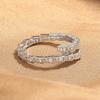 2026 High-end Flash Diamond Spirit Snake Ring Women's Niche Design Open Index Finger Ring Cold Wind Fashion Personality Ring Tide