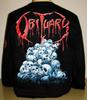 Maglietta a maniche lunghe Necrologio Causa della morte Cinturino in metallo per orologio