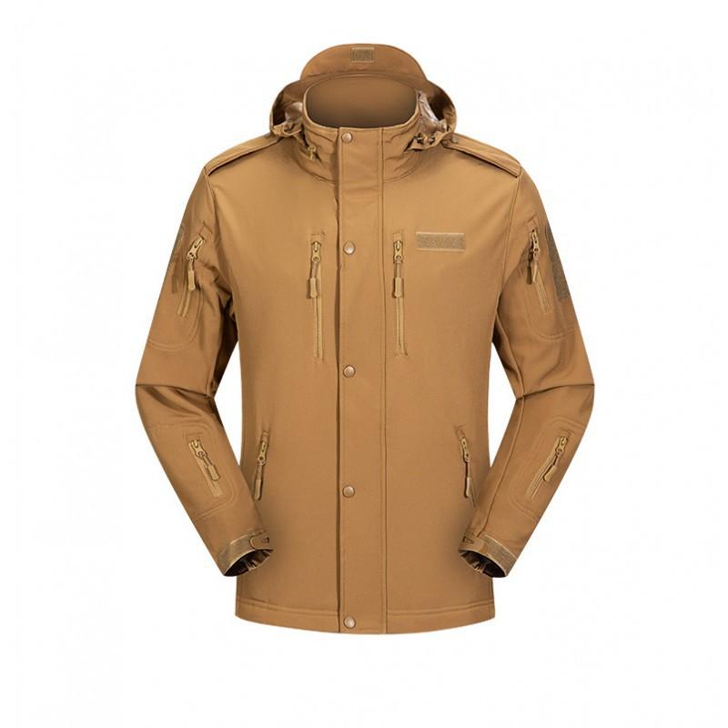 Soft-shell Assault Suit Sharkskin Multi-pocket Outdoor Military Fan Wind-proof Rain-proof Camouflage Jacket