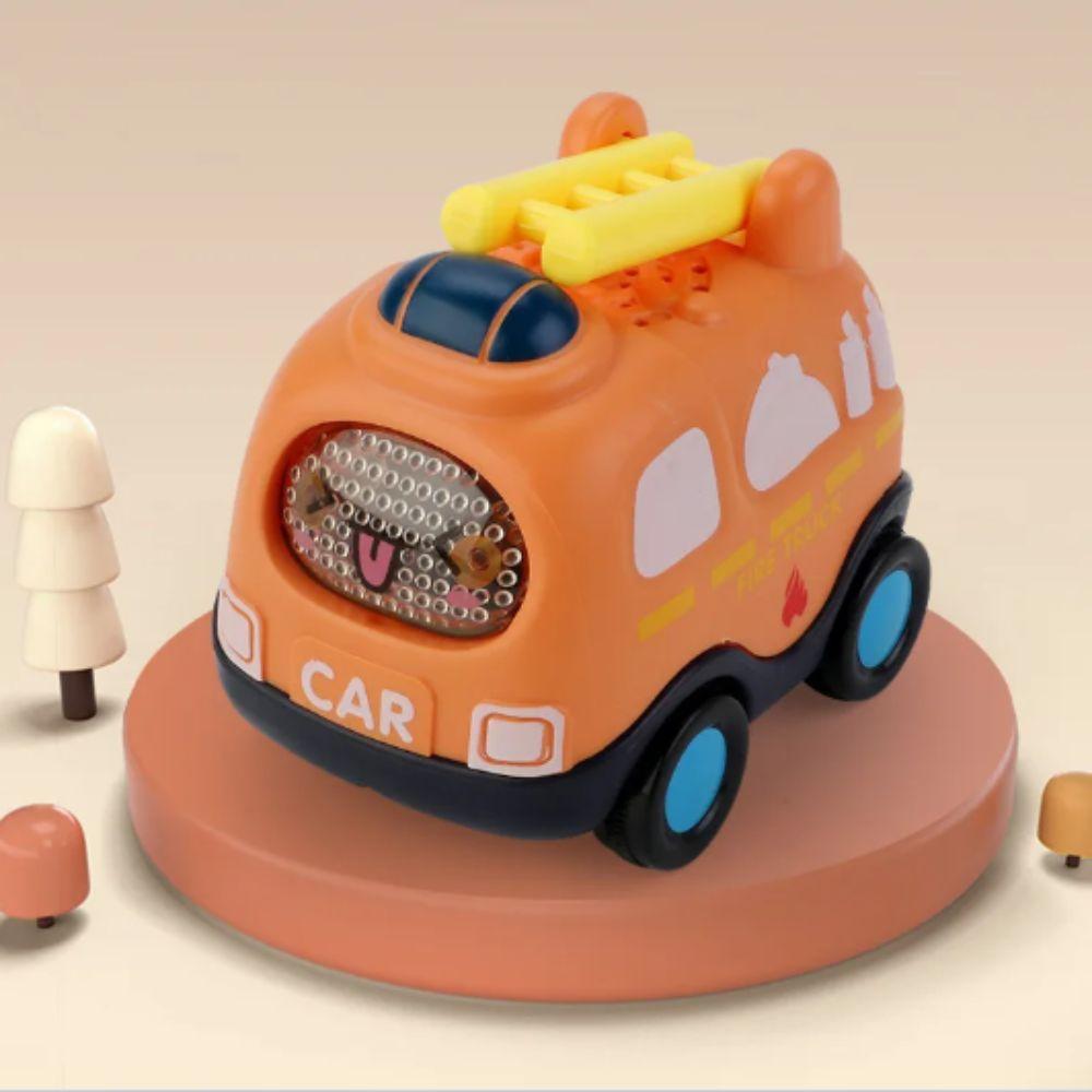 Real Lighting Pull Back Car Anti-Collision Mini Car Vehicle Models Inertia Car  Kids Education