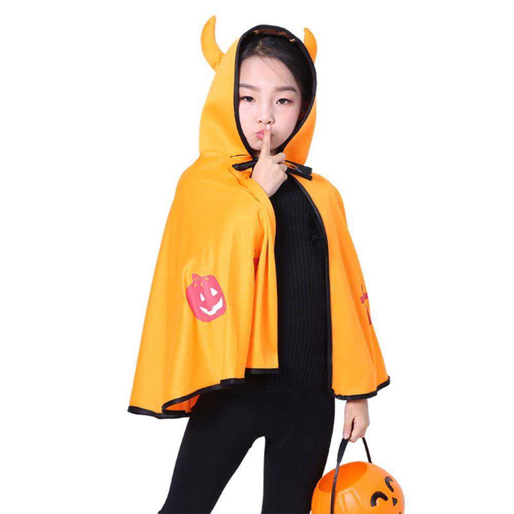 Party Cloak Cartoon Children Day Cosplay Props Devil Horn Cloak Cosplay Costume Hooded Cloak