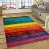 3D Colorful Wood Grain Timber Customized Rug Carpet for Living Room Bedroom Decor,floor Mat Non-slip Decoration for Sofa Doormat