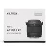 Viltrox AF 15mm Air Ultra Szerokokątny Obiektyw F1.7 APS-C, Autofokus, Kompaktowy, Lekki, Przysłona, Krajobraz, Portret,