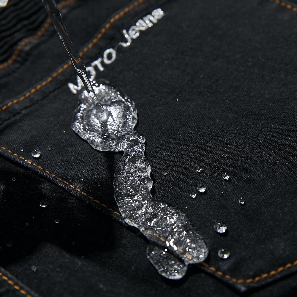 New product Motorcycle jeans men, four seasons locomotive elastic anti-drop cycling pants, anti-splashing, ordinary protective gear