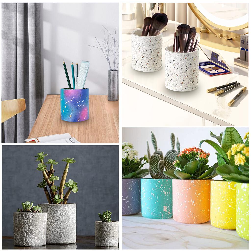 Diy Cylindrical Silicone Candle Molds With Cover Multi Functional Hand-made Leak-proof Containers For Candle Making