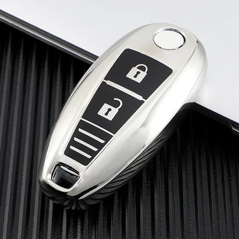 TLIN5 3 Button Soft TPU Car Remote Key Shell Cover Case for Suzuki Vitara Swift Ignis Kizashi SX4 Baleno Ertiga 2016 2017 2018 2019