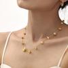 Bohemian Irregular Stone Necklace: Retro, Versatile Clavicle Chain for Women