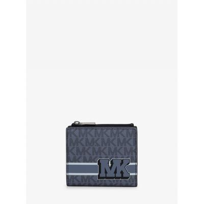 Cooper Square Zip Wallet   Mk Signature 36t6lcoe8b461 Denim