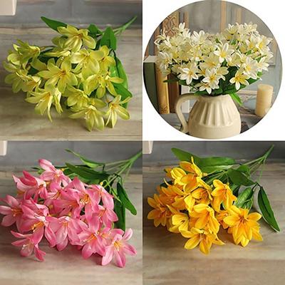 1 Bouquet Artificial Fake Mini Flowers Plant Home Office Wedding Party Decor