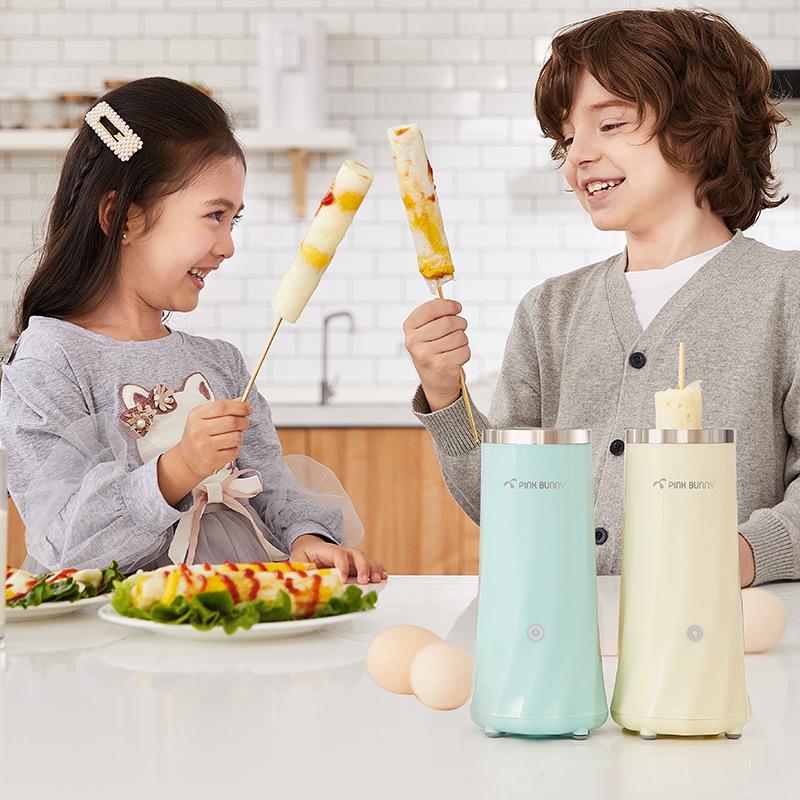 Benny Rabbit Automatic Breakfast & Egg Roll Maker with Egg Cups and Mini Fryer