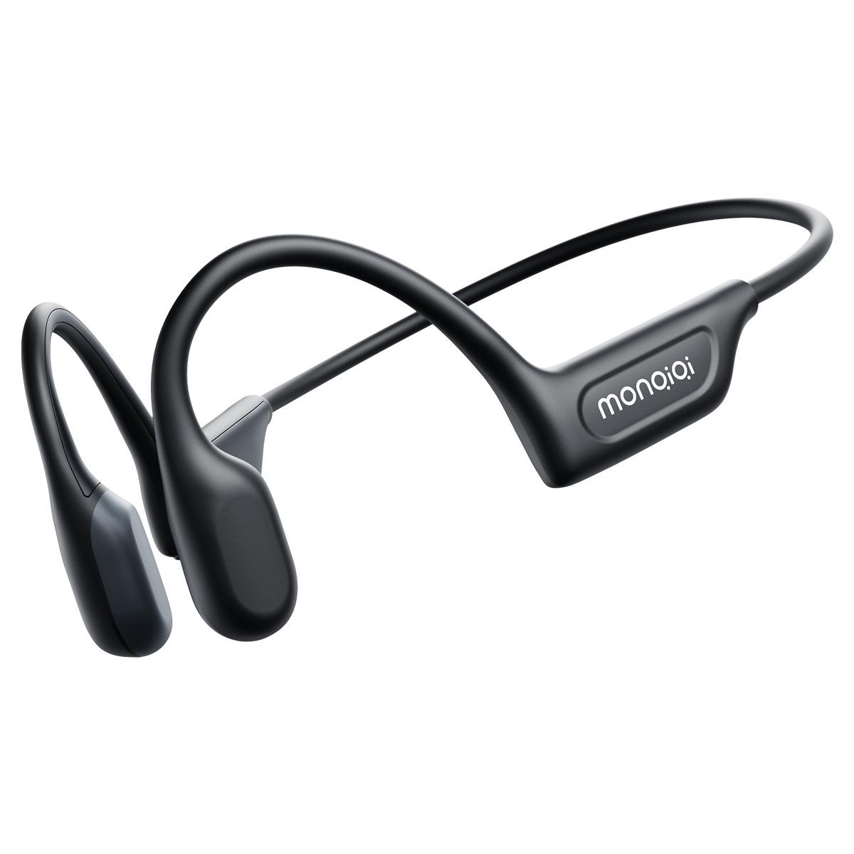 

Водонепроницаемый шейный ободок Black Qiu U6: Беспроводные Bluetooth-наушники с костной проводимостью и долговечной батареей, IPX68 для плавания. Standard Version