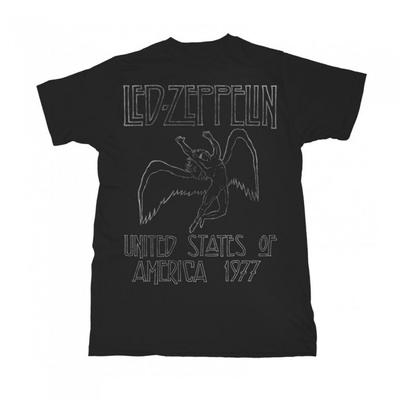 Led Zeppelin Unisex Adult USA 1977 T-Shirt