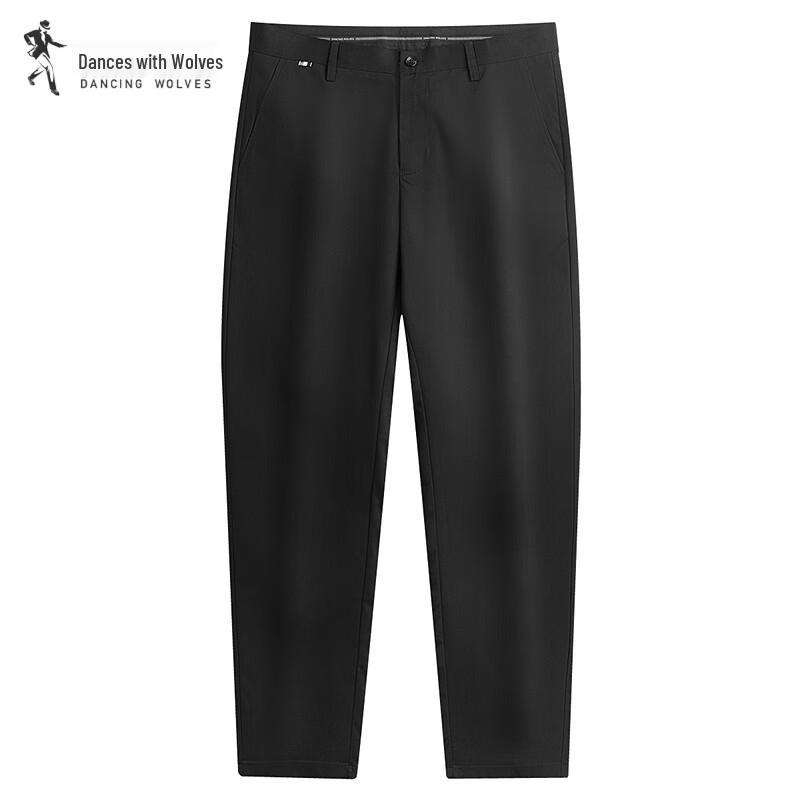 Dancing with Wolves Herren Anti-Falten Freizeit-Hose