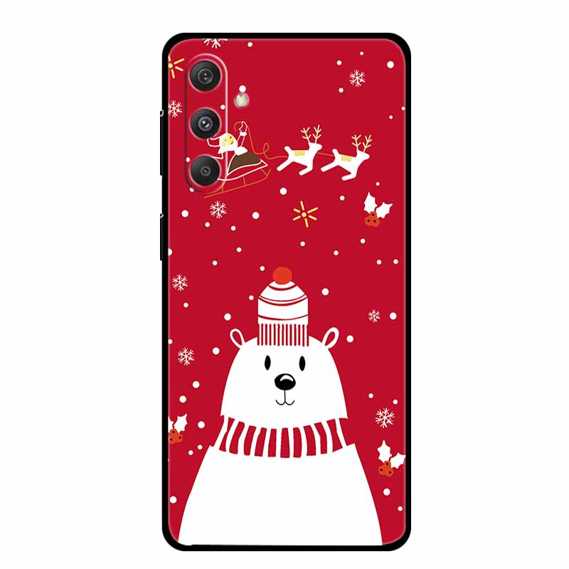 Christmas Case For Samsung Galaxy S24 S25 5G Cases Soft Silicone Bumper for S24 S25 Plus S23 FE S24 FE S25 FE 5G Protector Shell