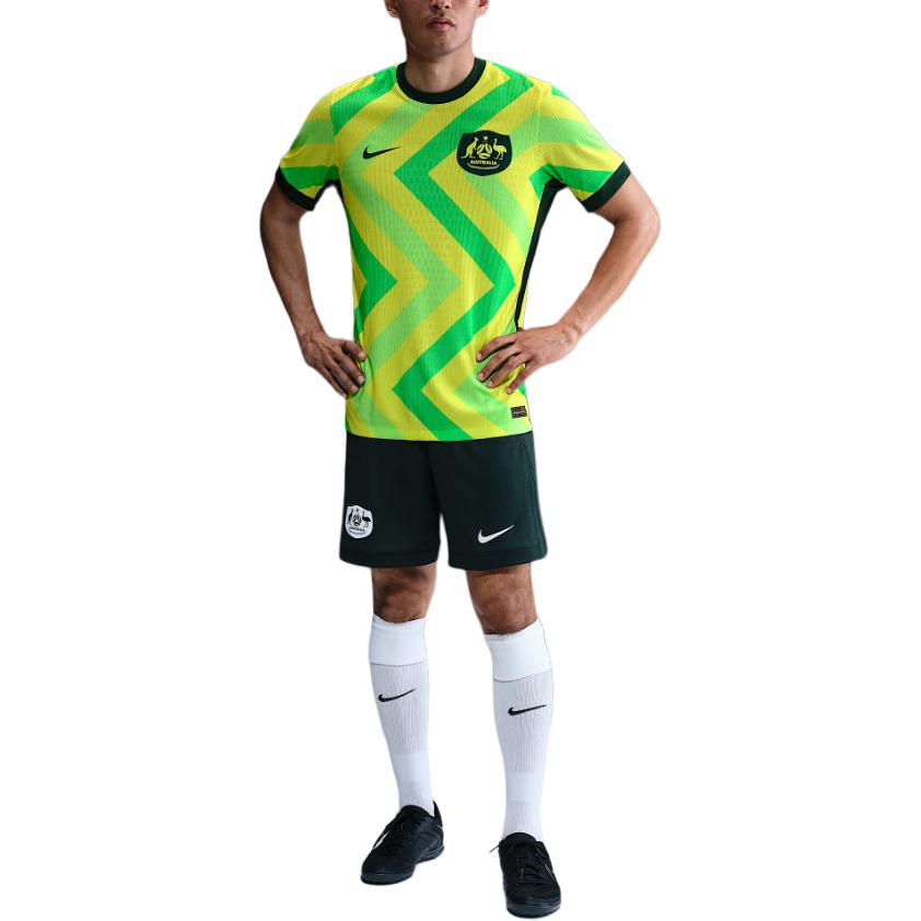 

Nike Dri-FIT ADV Australia 2025/26 Home Match Comfortable Soft Pullover Short Sleeve Football Shirt Men tops FQ8845-710 L