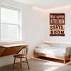 Vintage Rustic Metal Sign 'What Happens In This Room Stays In This Room' Distressed Maroon Beige Aged Tin Plaque for Man Cave Ba