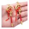 Akixen Frieren Keychain Cosplay Anime Prop Lightweight Accessory Merchandise Fashion Jewelry Alloy Gift for Halloween Christmas Birthday Party School