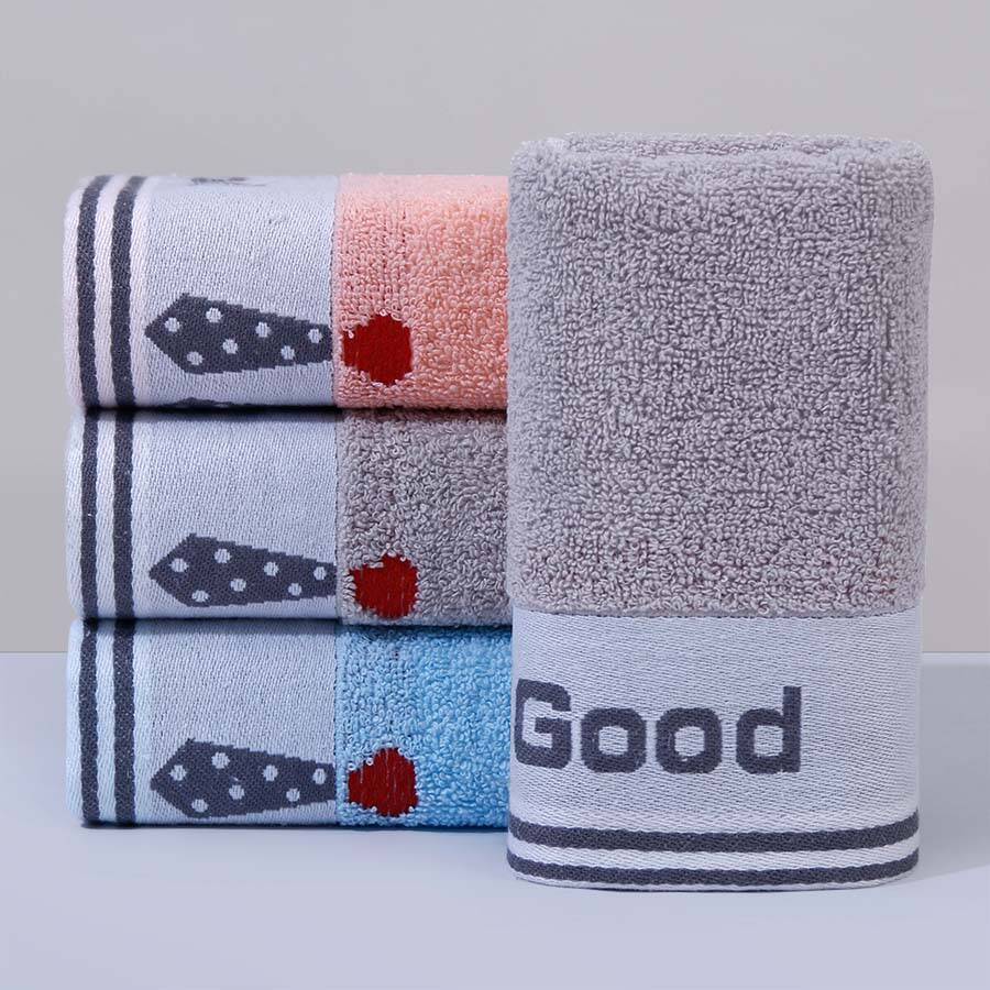 1 PC Cotton Towel Soft Absorbent Thickened Household Polyester Cotton Face Towel Cotton Towel Comfortable Textile Towels for The Home