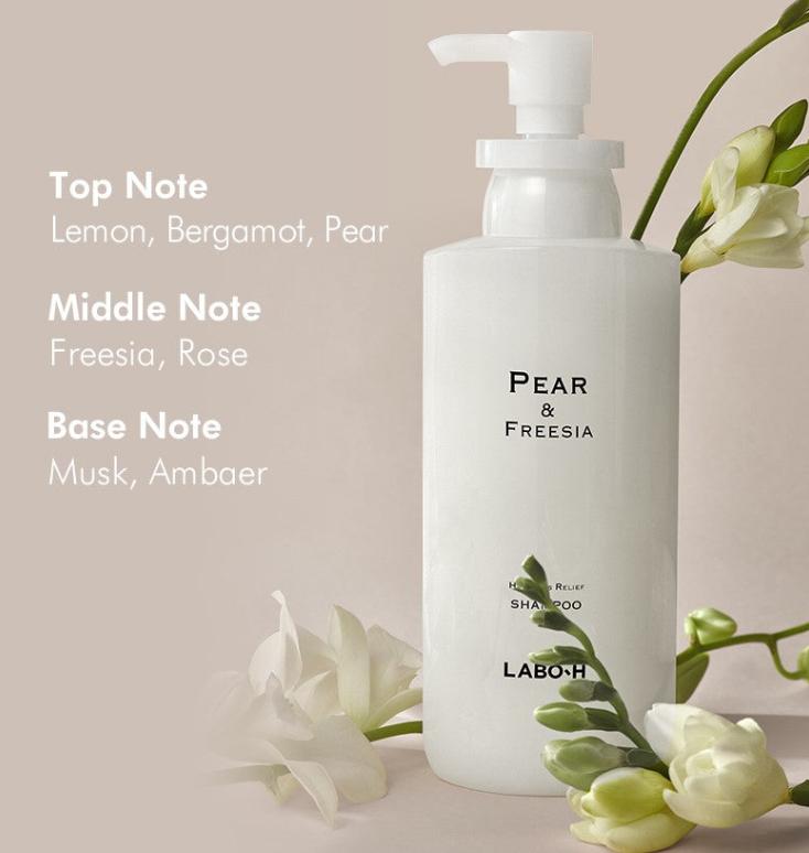 LABO-H Hair Loss Relief Scalp Strengthening Shampoo Pear & Freesia Scent 400ml Nourishing Functional Shampoo