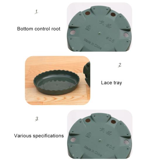 Plastic Gallon Flowerpot Flower Planter Basket Nursery Pot Balcony Decoration