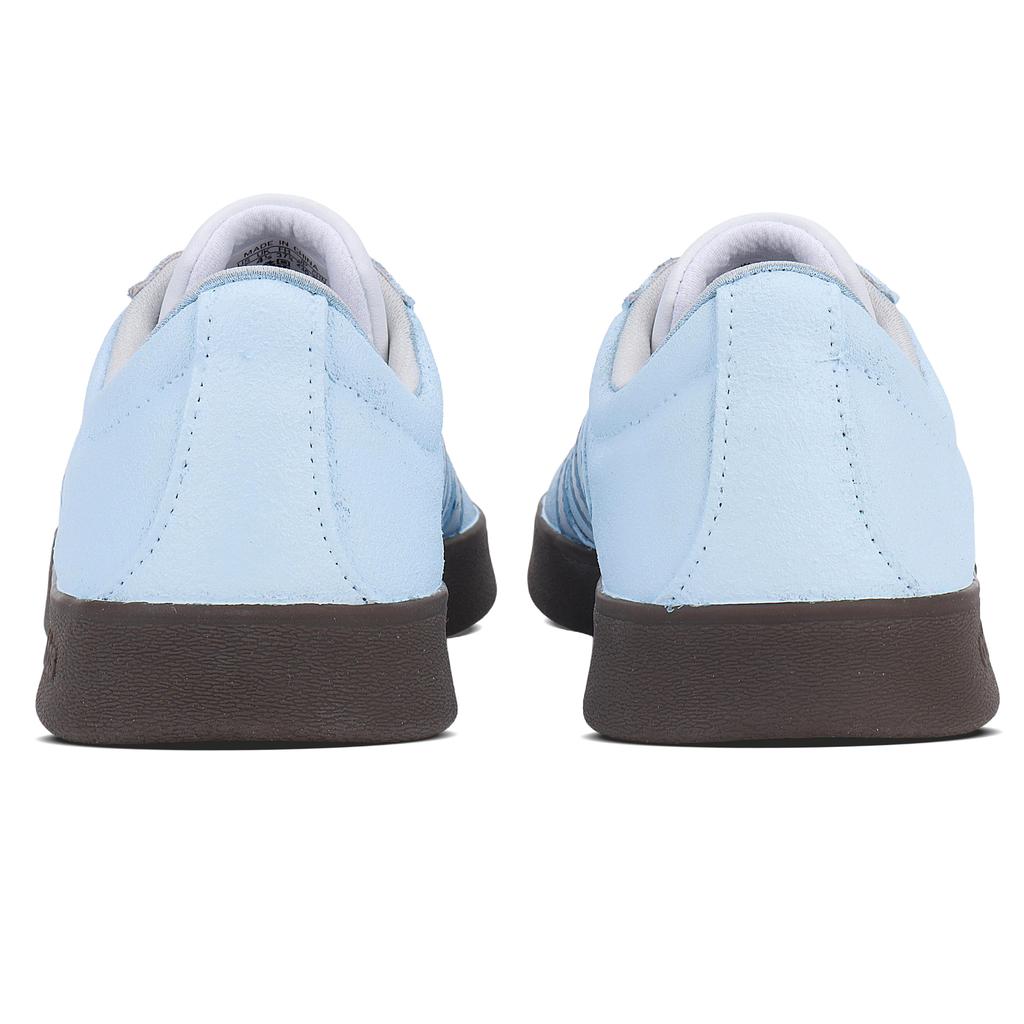 Custom Adidas VL COURT 2.0 Blue Tone Smile Beast Abrasion Resistant Low top German Army Trainers Unisex Blue JS3003(Team2152-)