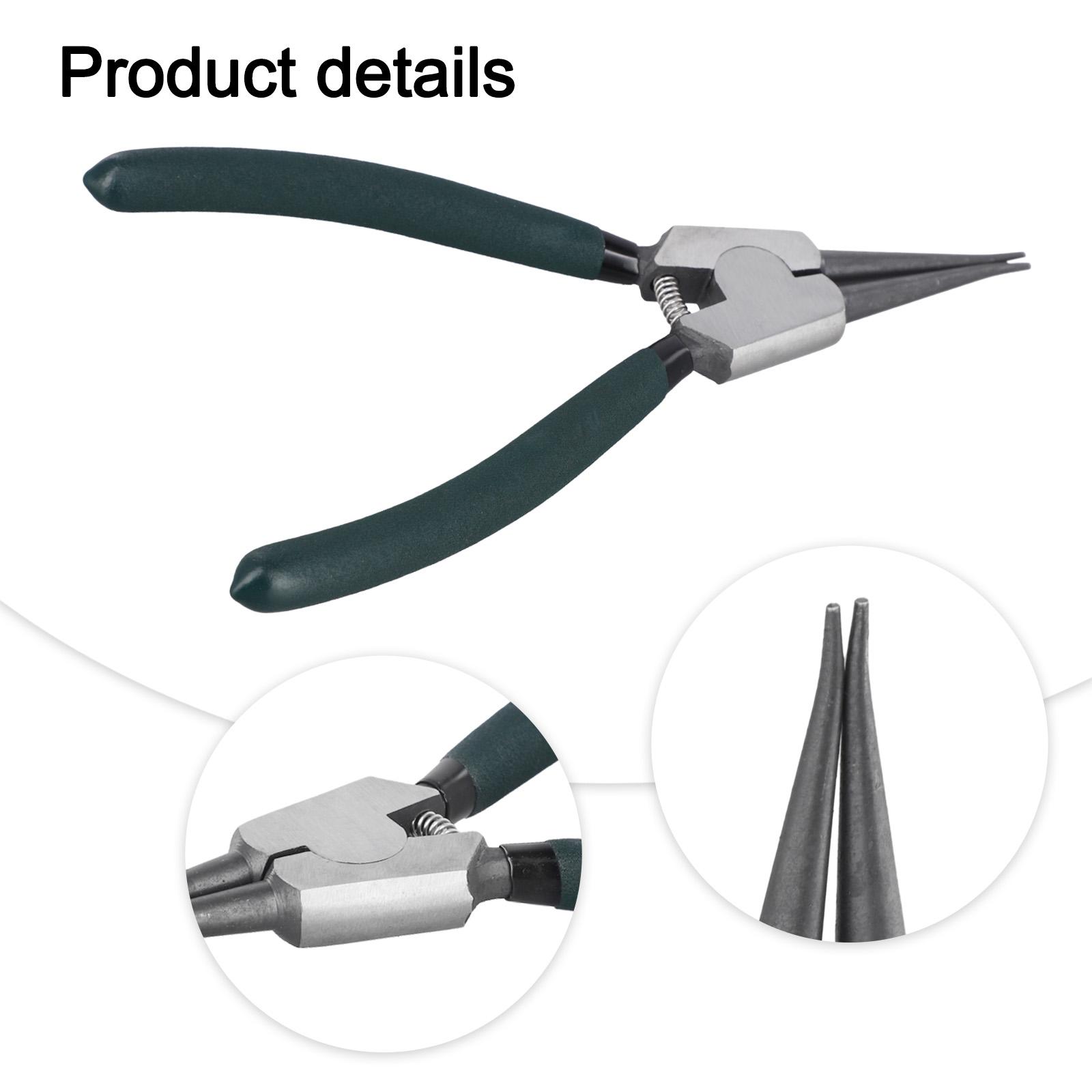 

Snap Ring Tool Retaining Clip Pliers Color Green High-carbon Steel Secure Grip Effective Rust Prevention High Strength C