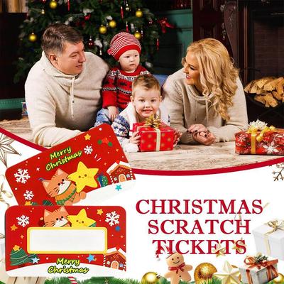 40 Stück Rubbellose Weihnachts-Belohnung Geschenk Liebes-Tickets Brotdose DIY Weihnachten Selbstgemachte Gutscheine Karten Notiz Belohnungskarte Fes C2B0