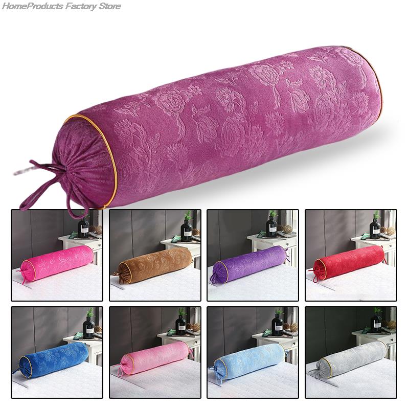 Față de pernă rotundă 60 cm Salon de frumusețe Pat Canapea Canapea Scaun Față de pernă Picior Spătar Gât Husă de pernă Fără umpluturi