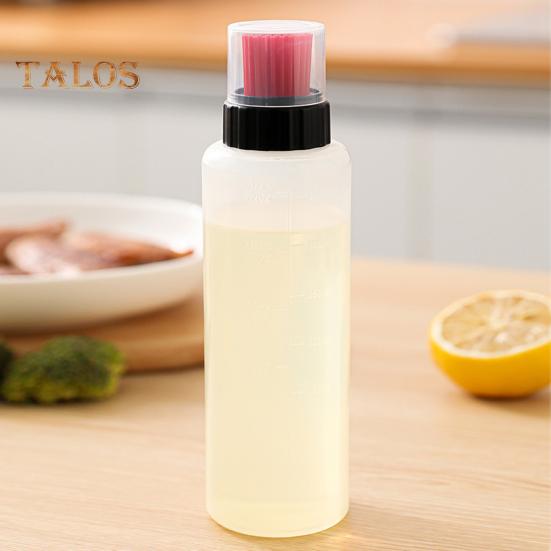 Průhledná láhev na olej se stupnicí Design s flexibilními štětinami Potravinářský nástroj na grilování bez obsahu BPA na olej