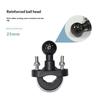 Heavy Duty Metal Motorcycle Handlebar U Bolt Mount Base Kit 25mm Ball Clamp Bracket for Motorbike Action Camera Phone Mount