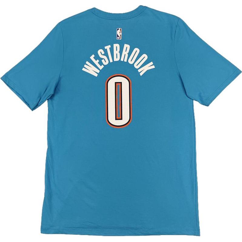 Nike Colaborare NBA Tricou Dri-Fit Oklahoma City Thunder Russell Westbrook Copii Topuri Albastru 9Z2B7BAWZ-THURW